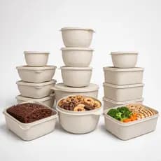 Potes Hermeticos BPA Free Marmita Plástico Organizador Cozinha Freezer Fitness Alimento