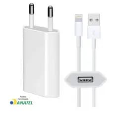 Carregador de Tomada para iPhone Adaptador De Energia Usb Conversor Cabo USB Carregador Rápido Para Iphone 5 / 6 / 7 / 8 / X / 11 /Compatível com Todos os Modelos