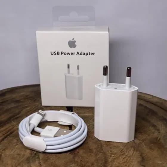 Kit Carregador Completo Para iPhone Original Hmaston Com Certificado Anatel Compativel Todos Modelos de iPhone