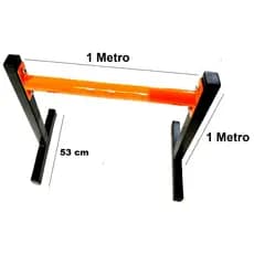 Remada Invertida Barra Profissional 100x100 Calistenia Taurofitness  Flexão Australiana Front Lever A