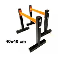 Barra Paralela Chão Calistenia Remada Invertida 80c40cm Taurofitness Aço Antiderrapante Front Lever Flexão Australiana