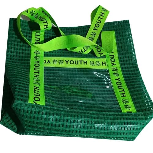 Bolsa praia verde treliça