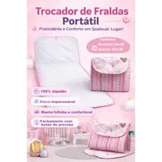 Trocador de fraldas compacto