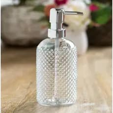 Porta Sabonete Liquido Banheiro Vidro 400ml Dispenser para Sabonete e Alcool