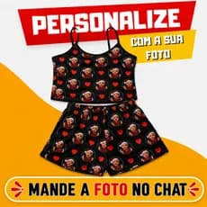 Baby Doll Personalizado com Foto – Roupa Íntima Feminina Exclusiva