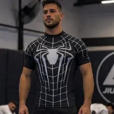 Camiseta Compressão Rash Guard curta com Secagem Rápida e UV Masculina/Unissex -