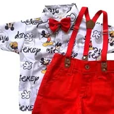 conjunto Fantasia Temática MICKEY MOUSE roupa menino festa