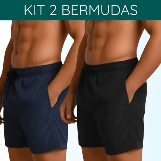 Kit 2 Bermudas Tactel Masculina - Bermuda Perfeita Para o Verão