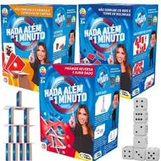 Jogo De Mesa Tabuleiro Nada Além De 1 Minuto SBT Jogo De Desafio Equilíbrio