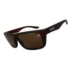 Óculos de Sol Masculino Quadrado Lente Marrom Original Volpz + Case