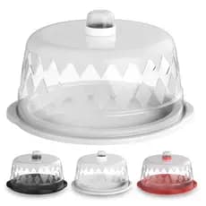Queijeira Com Tampa de Plástico Resistente Transparente Marca Uninjet