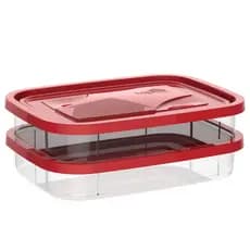 Porta Frios Duplex Com Tampa  Conservação Ideal para Seus Alimentos
