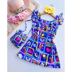 Vestido Com Bolsinha Verão Moda Praia Menina Social Moda Evangélica Festa Passeio Presente Menina
