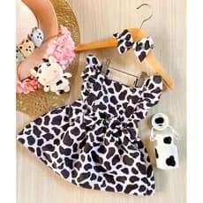 Romper Jardineira Salopete Bebê 4  a 11 Meses Fazendinha Temático Vaquinha Mesversário