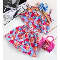 Conjunto Verão Menina Temático Capivara Modinha