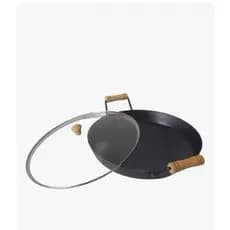 Disco de Arado N 41 ou 34 Chapa 5 Cm de PROFUNDIDADE Aço Frigideira Bifeira com Tampa de Vidro Frigideira Bifeira Paeja