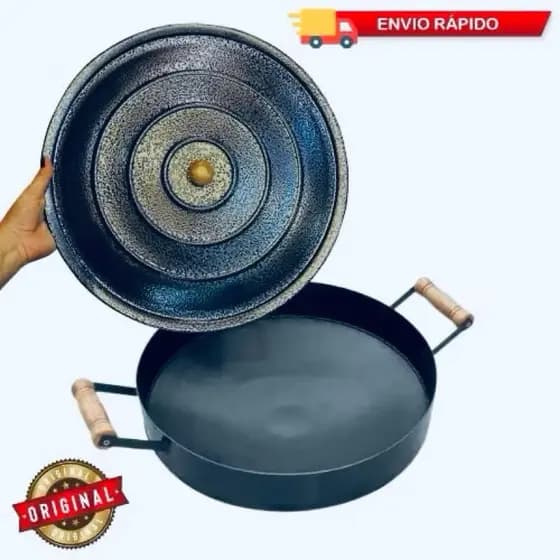 Disco de Arado Médio N 33 Com BORDA Frigideira Bifeira com Tampa ORLA