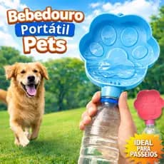 Bebedouro Portátil Pet para cachorro e Gato | Garrafa de água para passeio, Viagem e Caminhada