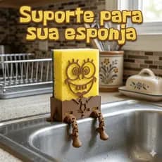 Organizador De Pia Bob Esponja Suporte Criativo Decoração Cozinha