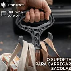 Alça para Sacolas de Mercado | Suporte Portátil Resistente | Carregador de Compras Anti Dor Mãos