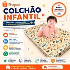 Colchão Baby De Espuma  D18 1,30X60 Total Conforto