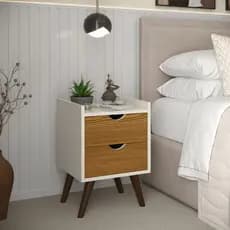Mesa De Cabeceira Bela Decorativa Pés Palito Com Gaveta Para Quarto Moderna