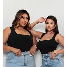 Body Candy Collor Moda Plus Size Quadrada Tendência Verão