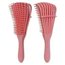 Pente de Cabelo Escova Polvo Multifuncional Cachos Fácil Desembaraço