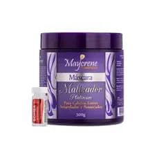 Máscara Matizador Platinado Loiro  Maycrene 500g