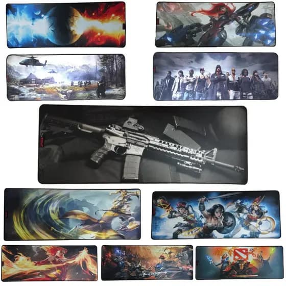 Mousepad Gamer de tecido Extra Grande 80 X 30 Cm Varias estampas Knup KP-S08