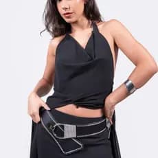 Cinto Feminino Faixa Elástico Boho Chic Moda Tendência Inverno Festas Coutnry