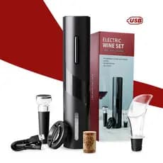 Abridor Saca Rolhas a Recarregável COM  USB  Garrafa De Vinho Automático