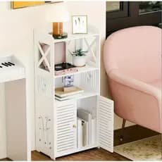 Armário de armazenamento de Multiuso para banheiro Prateleira à prova da água para banheiro Cor Branco