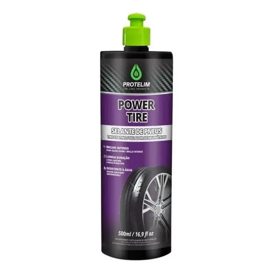 Pretinho Selante Para Pneu Power Tire 500 Ml - Protelim