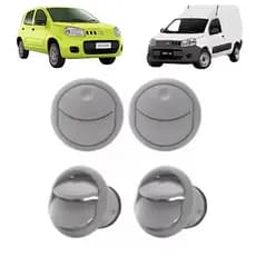 Kit Difusor Ar Novo Uno 2010 A 2014 Fiorino 2013 Cinza
