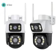 Camera de Segurança IP Kit com duas Cameras de Vigilança Inteligentes A28 Wifi Aplicativo iCSee