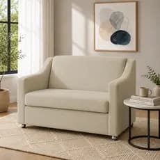 Namoradeira Mila Decorativa em Suede Sofá 2 Lugares Para Sala, Recepção, Consultório e Escritório