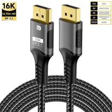 1m 2m 3m 16K DP 2.1 Cabo DisplayPort Vídeo 80gbps Para 16K @ 30Hz 8K 60Hz 120Hz Monit De Jogos De Projetor Xbox De TV Portátil