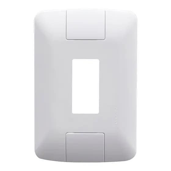 Placa 1 Posto Vertical Tramontina 4x2 Branco, Linha Aria