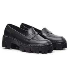 Sapato Mocassim Feminino Tendencia Blogueira Oxford Moderno Confortável Macio