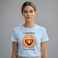 Camiseta Catequista CHAMADA POR CRISTO 100% Algodão Envio Rápido Conforto para Expresse Sua FéEvangelizar