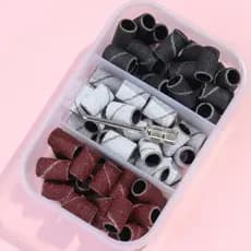 Caixinha Refil Broca 75 pcs #80/120/180 Lixadeira Elétrica Unhas