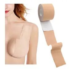 Kit Sutiã Rolo Adesivo Levanta Peito Seio Fita Invisível.