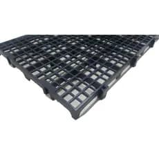 50pçs Estrado Plástico Preto 50x25x2,5cm - Pallet Palete - Estrados em Plástico Piso Plástico Piso Modular a Pronta entrega