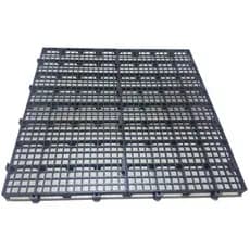 Kit 30 Pisos Plástico Preto Estrado Pallet Palete 50X25Cm