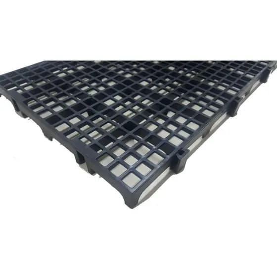 Kit 16 Pisos Plástico Preto Estrado Pallet Palete 50X25Cm