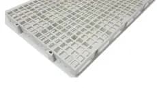 4pcs Pallet Estrado Plastico 25x50x2,5cm Piso Plástico Branco