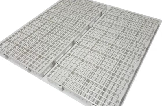10pcs Pallet Estrado Plastico 25x50x2,5cm Piso Plástico Branco