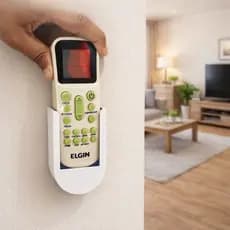 Suporte para Controle Ar Condicionado ELGIN Porta Controle de Parede com Fita Dupla Face