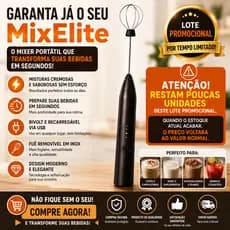 Mini Mixer Portátil Elétrico Bivolt Design Moderno Prático
